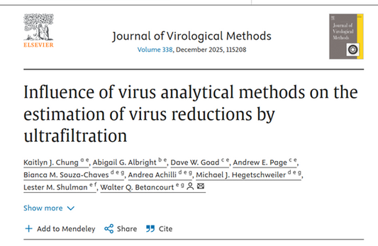 New Study Highlights Importance of Methods Used to Assess Water Treatment Efficacy
